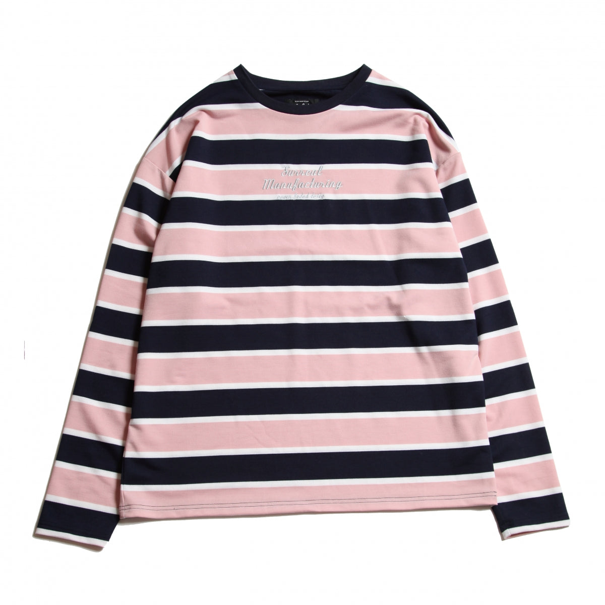 Gordon_Dropped Shoulder L/S Classic Border T-Shirt