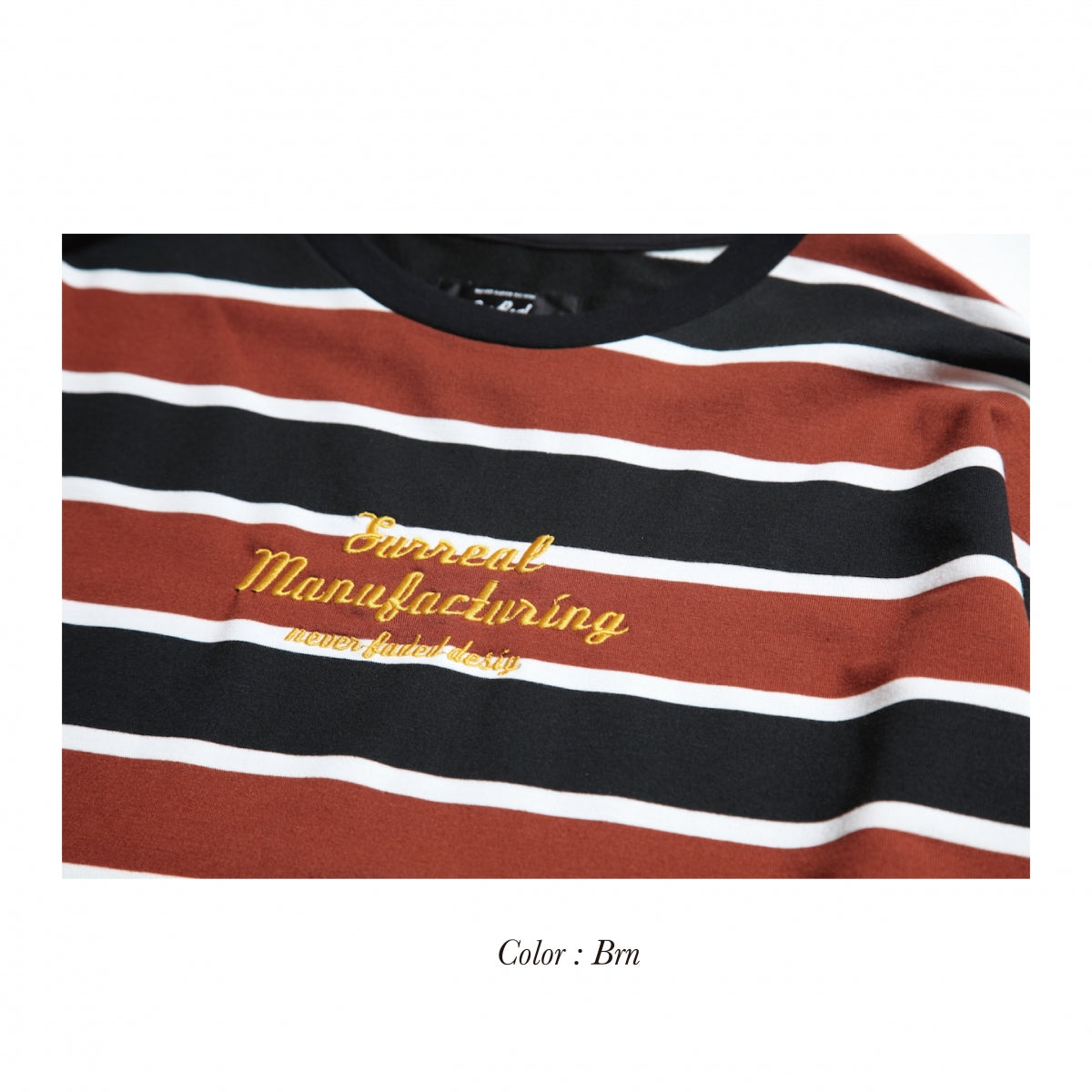 Gordon_Dropped Shoulder L/S Classic Border T-Shirt