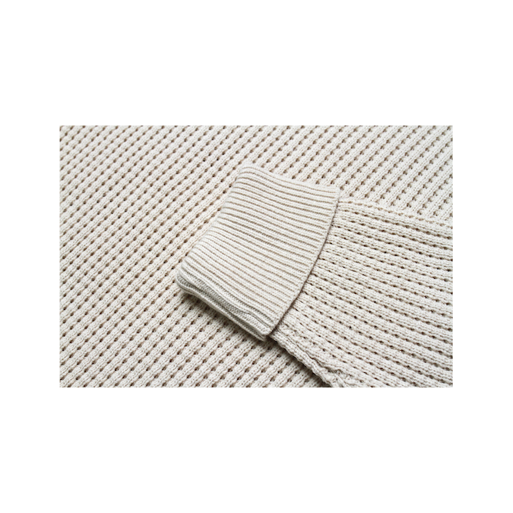 Bowie _ Basic Fit Waffle Knit Mock Neck